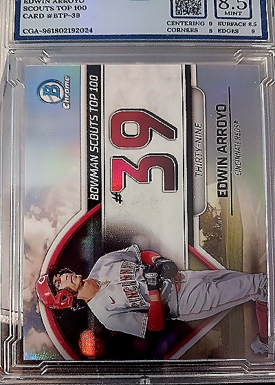 2023 Bowman Chrome #BTP-39 Edwin Arroyo — front