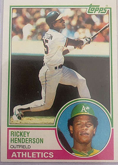 1983 Topps #180 Rickey Henderson — front