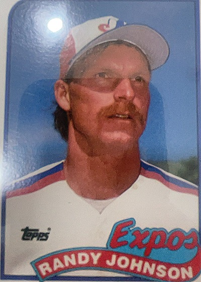 1989 Topps #647 Randy Johnson — front