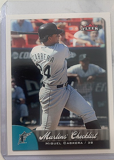 2007 Fleer #381 Miguel Cabrera — front