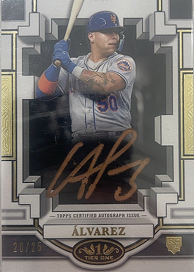 2023 Topps Tier One #BOALP2 Pete Alonso — front