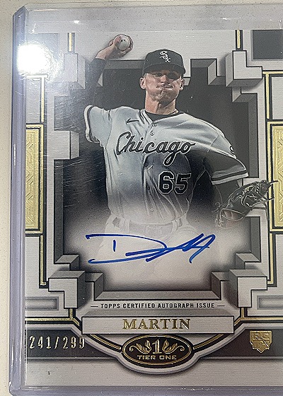 2023 Topps Tier One #BOA-DM1 Dylan Martin — front