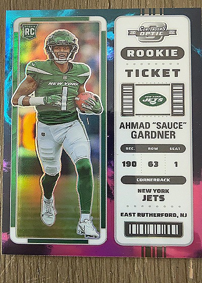 2022 Panini Contenders Optic #59 Ahmad "Sauce" Gardner — front