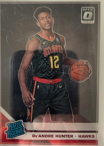 2019 Donruss Optic #198 De'Andre Hunter — front