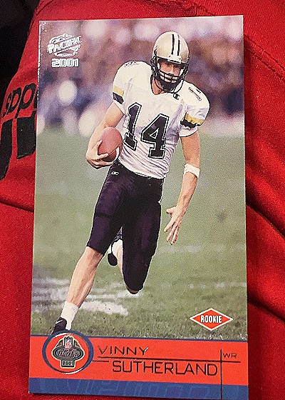 2001 Pacific #473 Vinny Sutherland — front