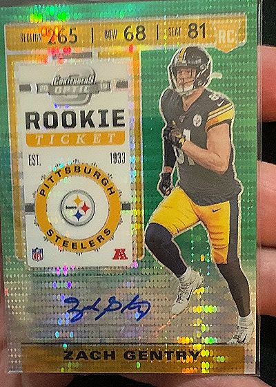2019 Panini Contenders Optic #81 Zach Gentry — front