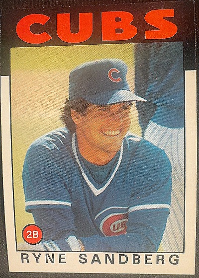 1986 Topps #690 Ryne Sandberg — front