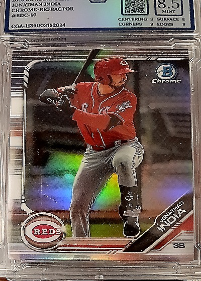 2019 Bowman Chrome #BDC-97 Jonathan India — front