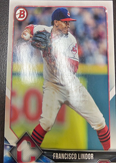 2018 Bowman #40 Francisco Lindor — front