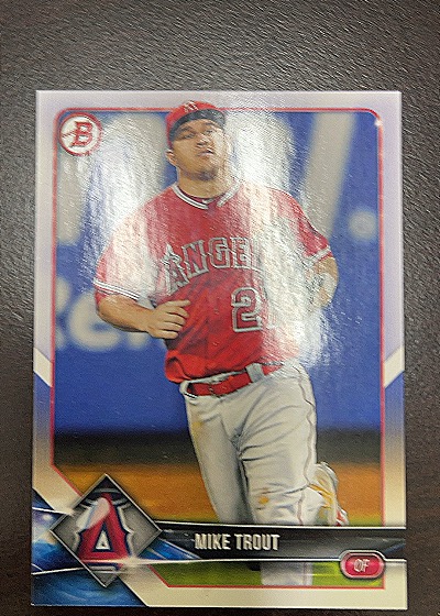 2018 Bowman #1 Mike Trout — front