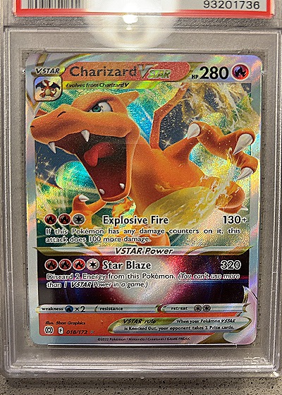 2022 Pokémon TCG Brilliant Stars #018 Charizard VSTAR — front