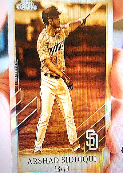 2021 Topps Chrome Arshad Siddiqui #18/79 — front