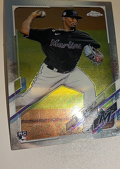2021 Topps Chrome #193 Sixto Sanchez Rookie — front