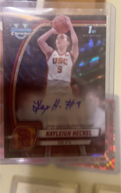 2024-25 Bowman University Chrome #43 Kayleigh Heckel — front