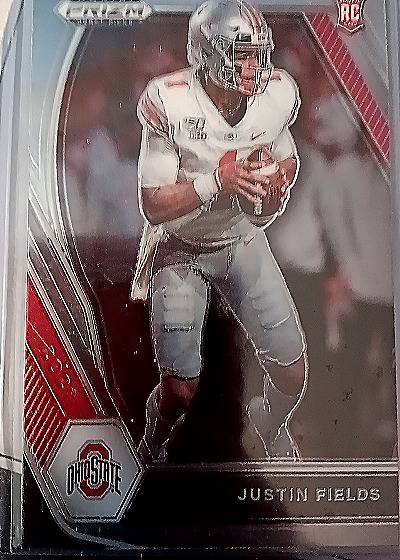 2021 Panini Prizm Draft Picks #121 Justin Fields Rookie Card — front