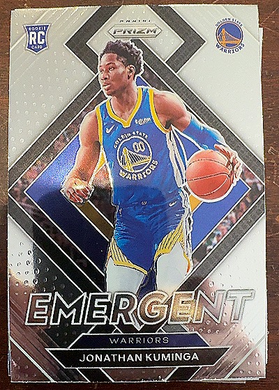 2021-22 Panini Prizm #5 Jonathan Kuminga Emergent Rookie — front