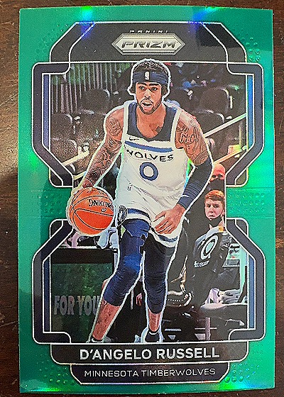 2021-22 Panini Prizm #52 D'Angelo Russell Minnesota Timberwolves — front