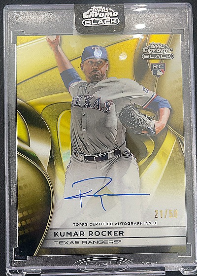 2025 Topps Chrome Black Kumar Rocker #CBA-KR — front