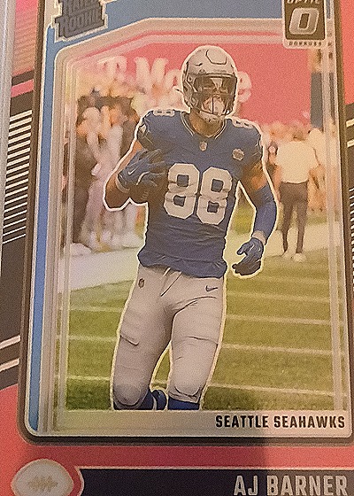 2024 Donruss Optic AJ Barner #88 Seattle Seahawks Rookie — front