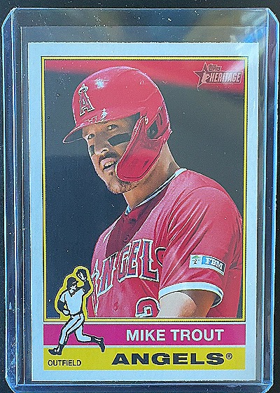 2025 Topps Heritage #119 Mike Trout — front