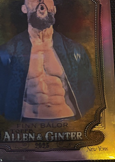 2025 Topps Chrome WWE #AG-FNB Finn Bálor Allen & Ginter — front