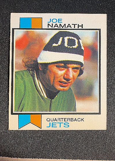 1973 Topps #400 Joe Namath New York Jets — front