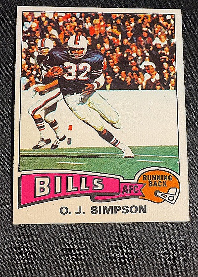 1975 Topps #500 O.J. Simpson — front