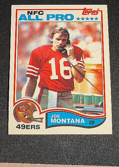 1982 Topps #488 Joe Montana NFC All Pro — front
