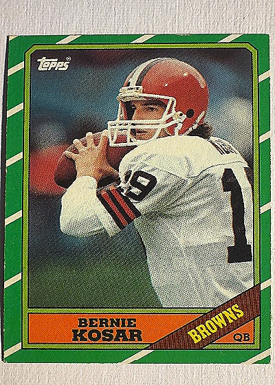 1986 Topps #187 Bernie Kosar Rookie Card — front