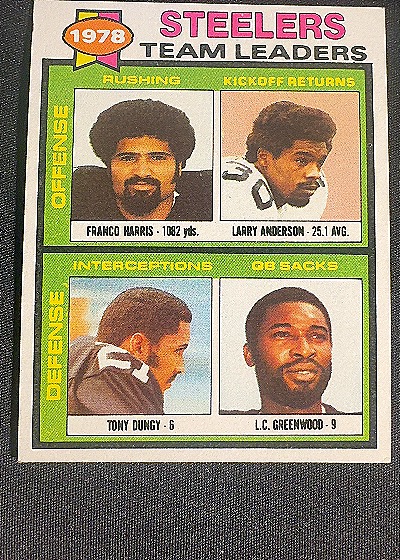 1979 Topps #19 Steelers Team Leaders Franco Harris Greenwood — front