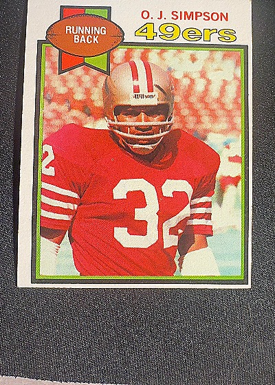 1979 Topps #170 O.J. Simpson San Francisco 49ers — front