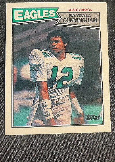 1987 Topps #296 Randall Cunningham Philadelphia Eagles — front