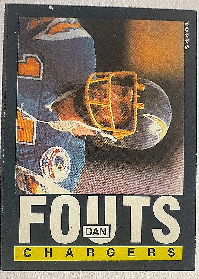 1985 Topps #372 Dan Fouts — front