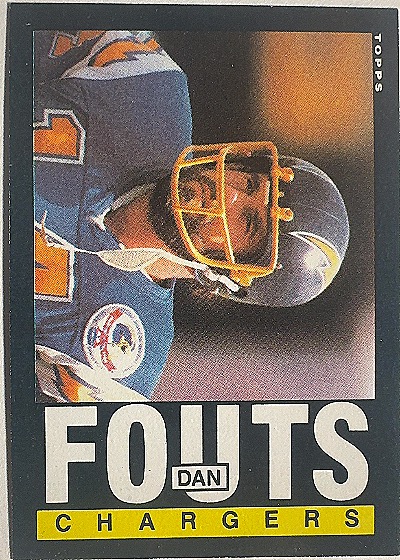 1985 Topps #372 Dan Fouts — front
