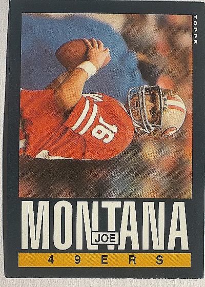 1985 Topps #157 Joe Montana San Francisco 49ers — front