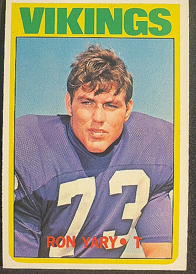1972 Topps #104 Ron Yary Minnesota Vikings Rookie Card — front