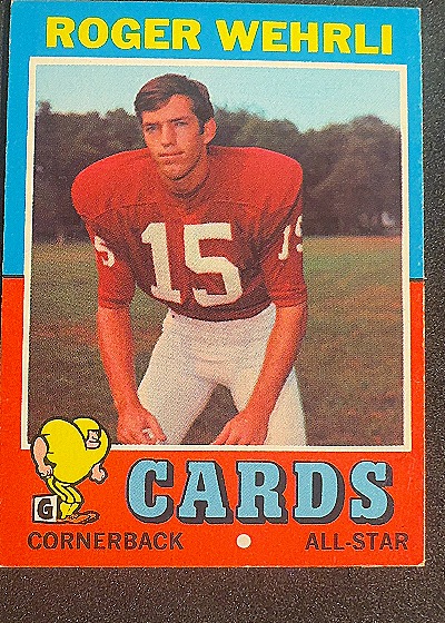 1971 Topps #188 Roger Wehrli — front