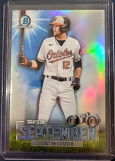 2023 Bowman Chrome #SOS-3 Colton Cowser Sights on September — front