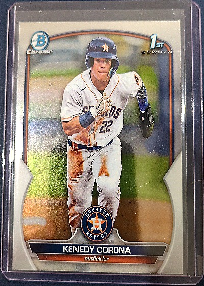 2023 Bowman Chrome #BCP-148 Kenedy Corona — front