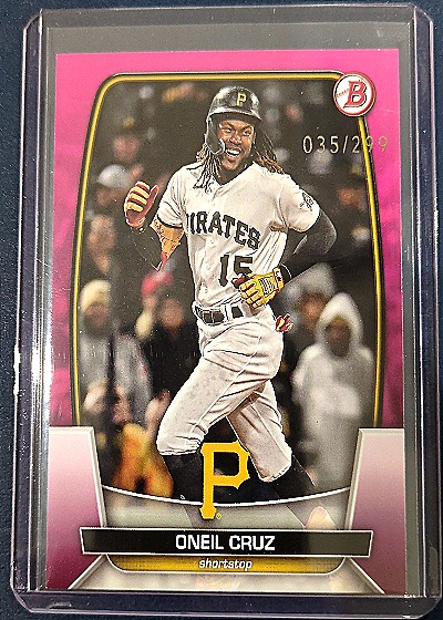 2023 Bowman Fuchsia #19 Oneil Cruz — front
