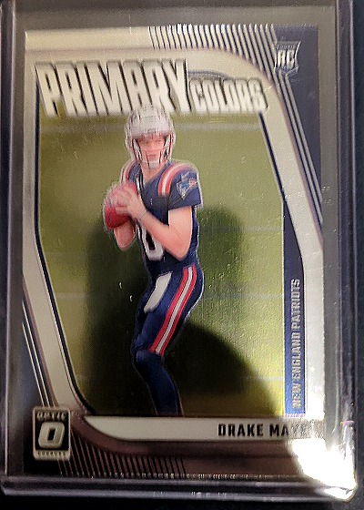 2024 Donruss Optic #3 Drake Maye Primary Colors New England Patriots — front