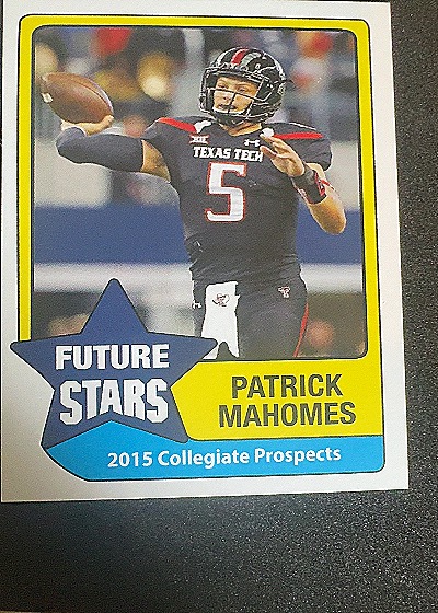 2015 Collegiate Prospects Patrick Mahomes Future Stars — front