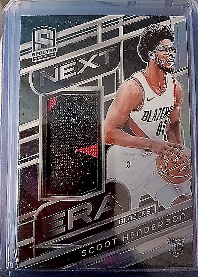 2023-24 Panini Spectra Next Era Scoot Henderson Rookie Patch — front