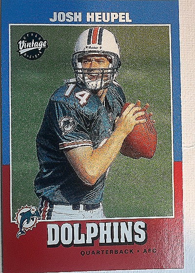 2001 Upper Deck Vintage Josh Heupel #N/A Miami Dolphins — front
