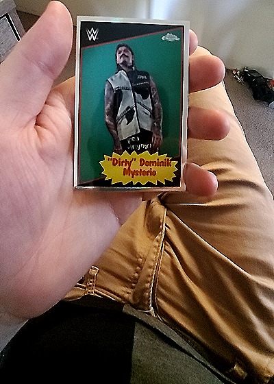 2025 Topps Chrome WWE Dirty Dominik Mysterio 85TC-DDM — front