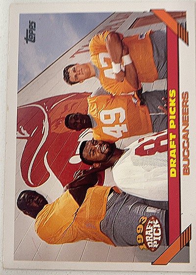 1993 Topps #230 John Lynch / Lamar Thomas / Demetrius DuBose / Eric Curry Rookie Buccaneers — front