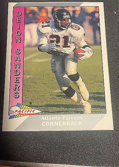 1991 Pacific #1 Deion Sanders Atlanta Falcons — front