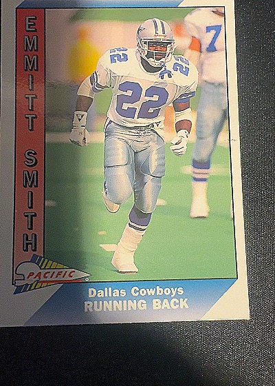 1991 Pacific #107 Emmitt Smith Dallas Cowboys — front