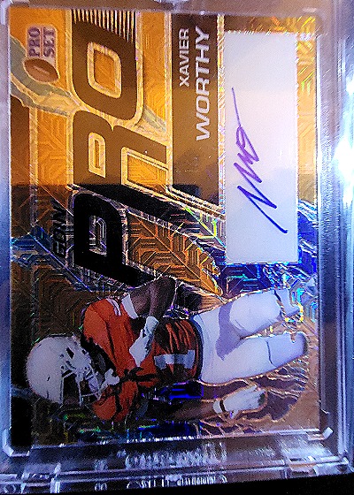 2023 Leaf Pro Set Metal Xavier Worthy 1/1 Pre-Production Proof — front