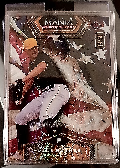 2024 Wild Card Auto Mania Paul Skenes #AMAH-PS3 — front
